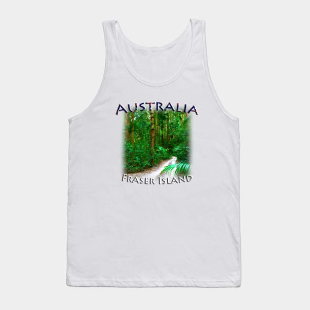 Australia, Queensland - K'gari Fraser Island Tank Top by TouristMerch
